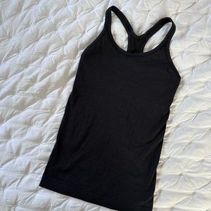 Lululemon Black Ribbed Tank